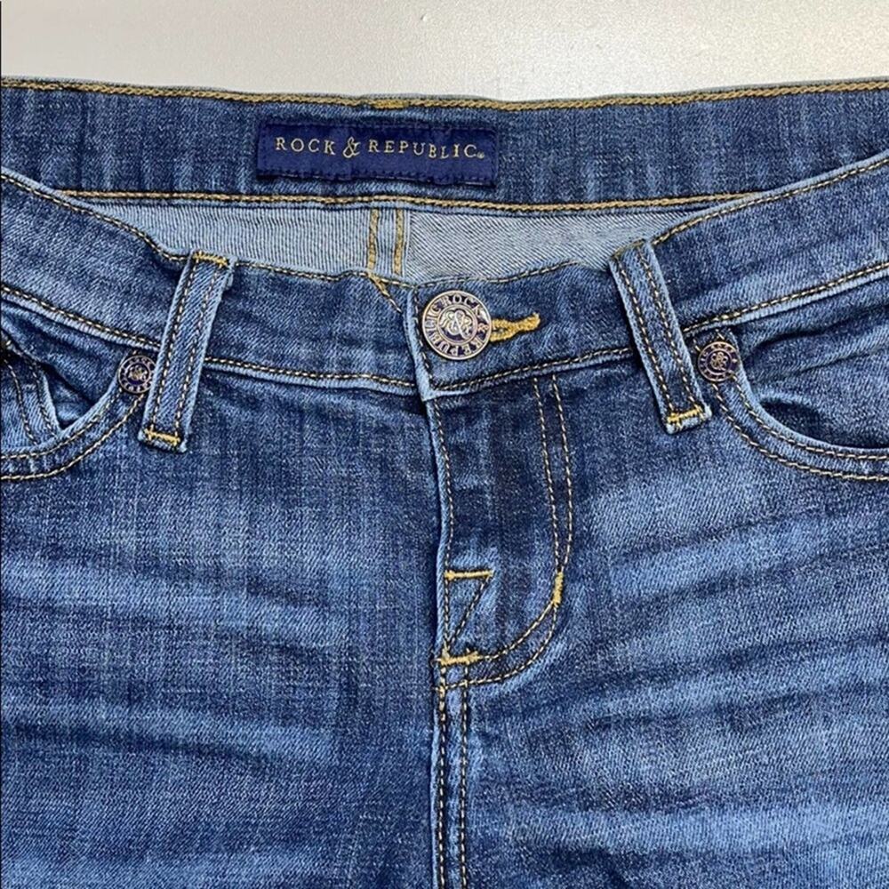 ROCK & REPUBLIC Womens 2 Skinny Blue Jeans